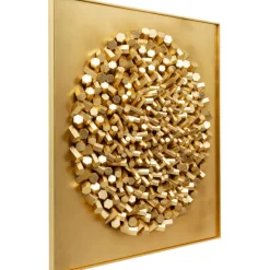 KARE Design Accessoires>Objet mural Mikado or 120x120cm