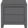 KARE Design Meubles>Petite commode Luxury Push 2 tiroirs gris