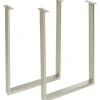 KARE Design Meubles>Piètement de table haute Tavola argenté (2/set)