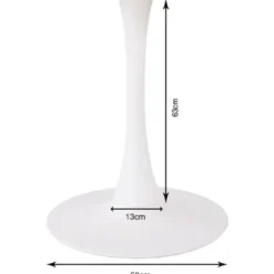 KARE Design Meubles>piètement de table Schickeria blanc Ø80cm