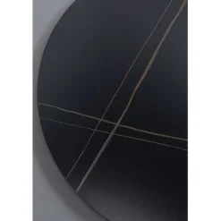 KARE Design Meubles>Plateau de table Invitation rond Ceramic noir Ø90c