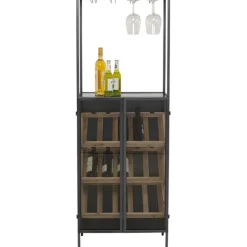 KARE Design Meubles>Porte-bouteilles Porto Bar noir 60x170cm