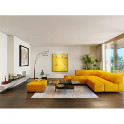 KARE Design Meubles>Pouf Belami velours ambre