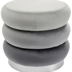 KARE Design Meubles>Pouf Sandwich gris Ø45cm