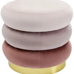 KARE Design Meubles>Pouf Sandwich mauve Ø45cm