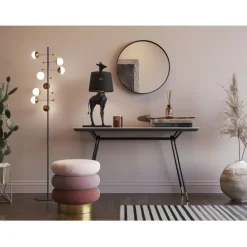 KARE Design Meubles>Pouf Sandwich mauve Ø45cm