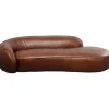 KARE Design Meubles>Recamière Wonder cuir marron 250cm