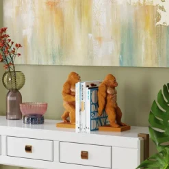 KARE Design Accessoires>Serre-livres Gorilla orange (2/set)