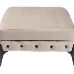 KARE Design Meubles>Stool Bellissima velours taupe 80cm