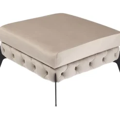 KARE Design Meubles>Stool Bellissima velours taupe 80cm