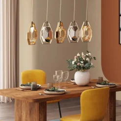 KARE Design Luminaires>Suspension Diamond Fever Dining laiton 110cm