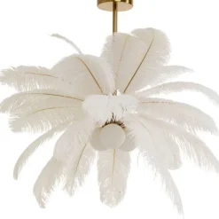 KARE Design Luminaires>Suspension Feather Palm blanc Ø87cm