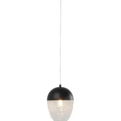KARE Design Luminaires>Suspension Frozen noir mat Ø20cm
