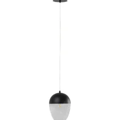 KARE Design Luminaires>Suspension Frozen noir mat Ø20cm