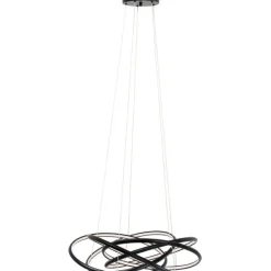 KARE Design Luminaires>Suspension Saturn noir Ø72cm