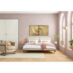 KARE Design Accessoires>Tableau décoratif Wave doré (2/Set)