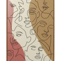 KARE Design Accessoires>Tableau encadré Faccia Arte Tri Colore 90x120cm