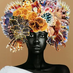 KARE Design Accessoires>Tableau encadré Flower Hair 120x120cm