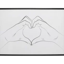 KARE Design Accessoires>Tableau encadré Heart Hands 103x73cm