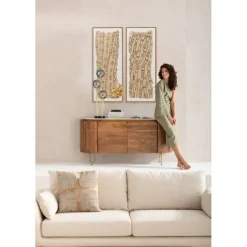 KARE Design Accessoires>Tableau encadré Native Spirals 50x150cm