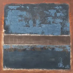 KARE Design Accessoires>Tableau encadré Silence bleu 120x120cm