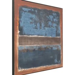 KARE Design Accessoires>Tableau encadré Silence bleu 120x120cm