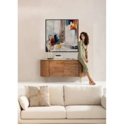 KARE Design Accessoires>Tableau encadré Visione Obliquo 100x100cm
