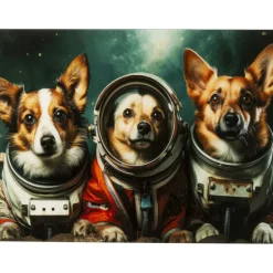 KARE Design Accessoires>Tableau en verre Astronauts Dogs 80x60cm