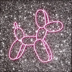 KARE Design Accessoires>Tableau en verre Balloon Dog LED 80x80cm