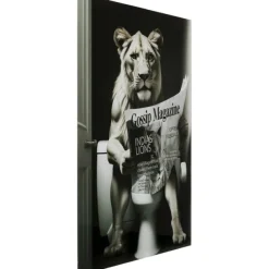 KARE Design Accessoires>Tableau en verre Bath Lionne 60x80cm