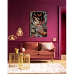 KARE Design Accessoires>Tableau en verre Lady Butterfly 100x150cm