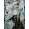 KARE Design Accessoires>Tableau en verre Lady Flower 100x150cm