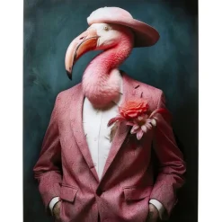 KARE Design Accessoires>Tableau en verre Mister Flamingo 120x160cm