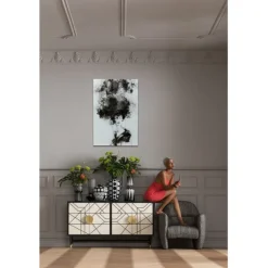 KARE Design Accessoires>Tableau en verre Smokey Hair 100x150cm