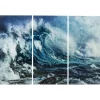 KARE Design Accessoires>Tableau en verre Triptychon Wave (3/Set)