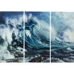 KARE Design Accessoires>Tableau en verre Triptychon Wave (3/Set)