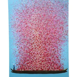 KARE Design Accessoires>Tableau sur toile Flower Boat bleu-fuchsia 120x160