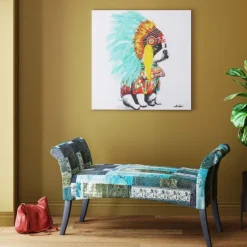 KARE Design Accessoires>Tableau sur toile Headdress Dog 80x80cm