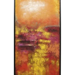 KARE Design Accessoires>Tableau sur toile Jardin rouge 125x215cm