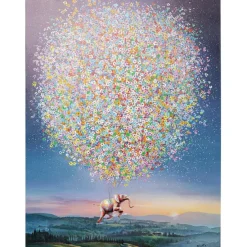 KARE Design Accessoires>Tableau sur toîle Flying Elephant At Night 120x160