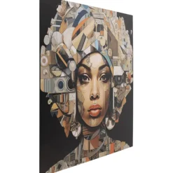 KARE Design Accessoires>Tableau verre 3D Art Geo Women 120x120cm