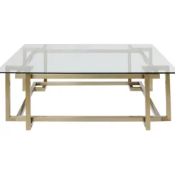 KARE Design Meubles>Table basse Clara doré 120x120cm