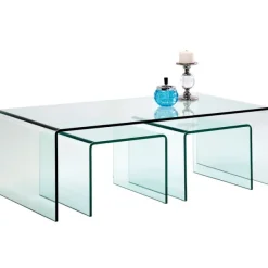 KARE Design Meubles>Table basse Clear Club (set de 3)