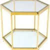 KARE Design Meubles>Table basse Comb doré 45