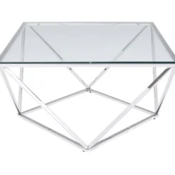 KARE Design Meubles>Table basse Cristallo Chrome 80x80cm