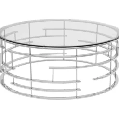 KARE Design Meubles>Table basse Jupiter argenté Ø100cm