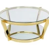 KARE Design Meubles>Table basse Monocolo doré Ø90cm