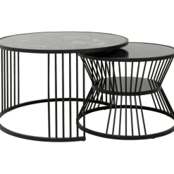 KARE Design Meubles>Table basse Roma noir (2/set)