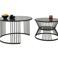 KARE Design Meubles>Table basse Roma noir (2/set)