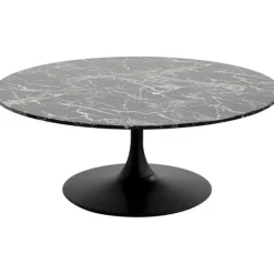 KARE Design Meubles>Table basse Schickeria Marbre noir Ø110cm